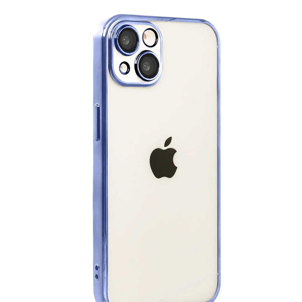 iPhone 15 Razer Lensli Silikon - Açık Mavi