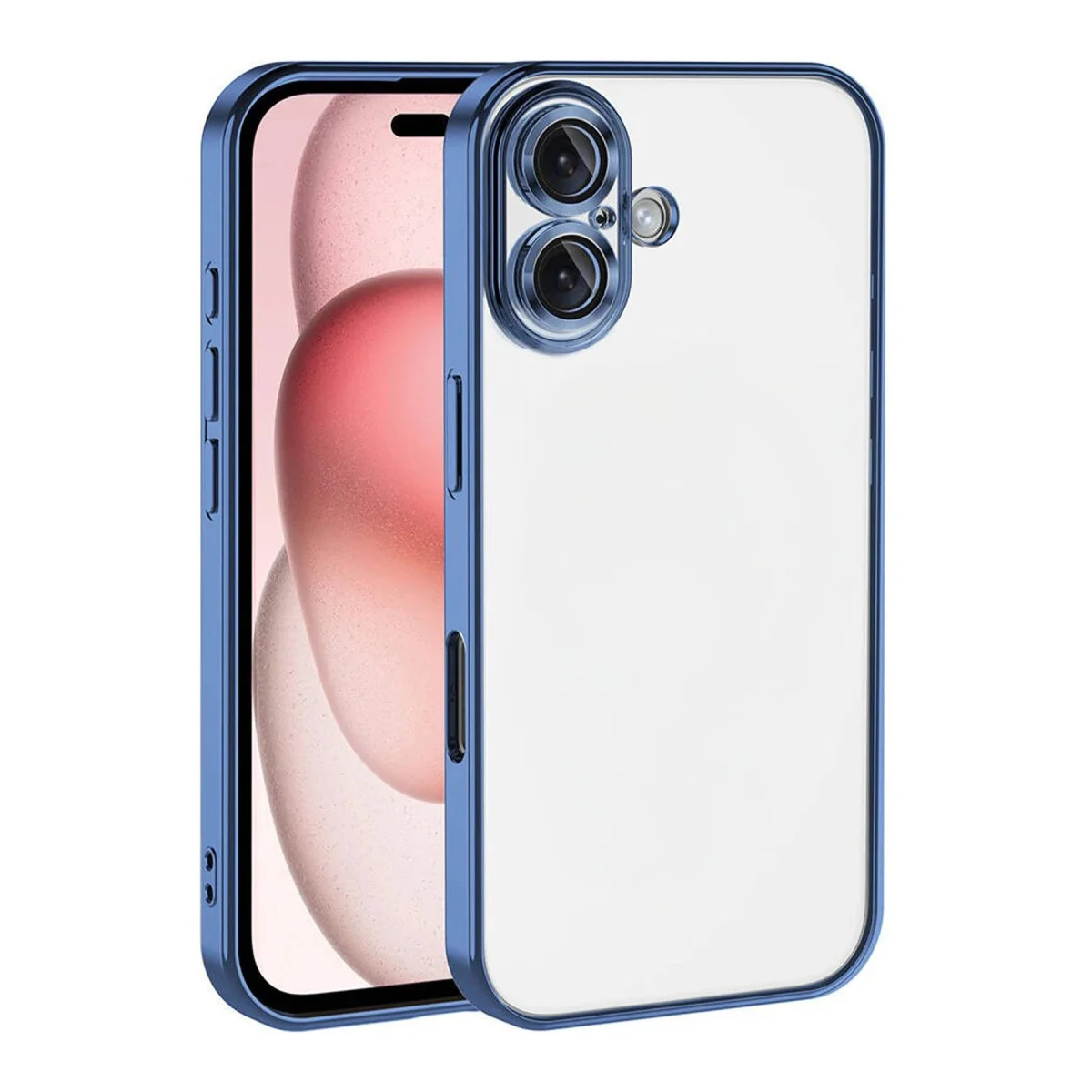 iPhone 17 Razer Lensli Silikon - Açık Mavi