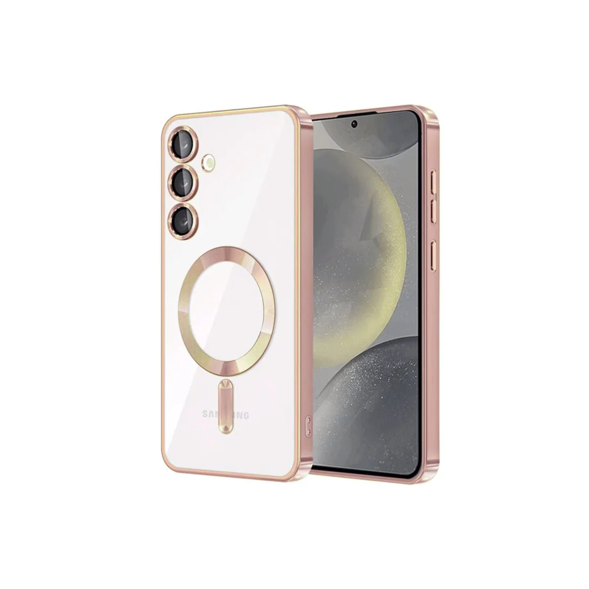 Galaxy S24 Kılıf Kross Magneticsafe Kapak - Rose