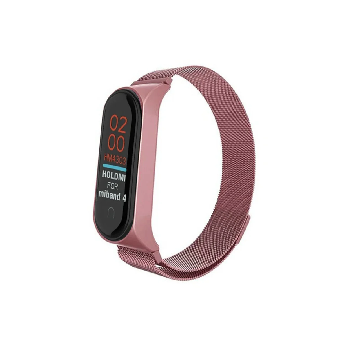 Mi Band 4 Metal Mıknatıslı Kordon - Rose