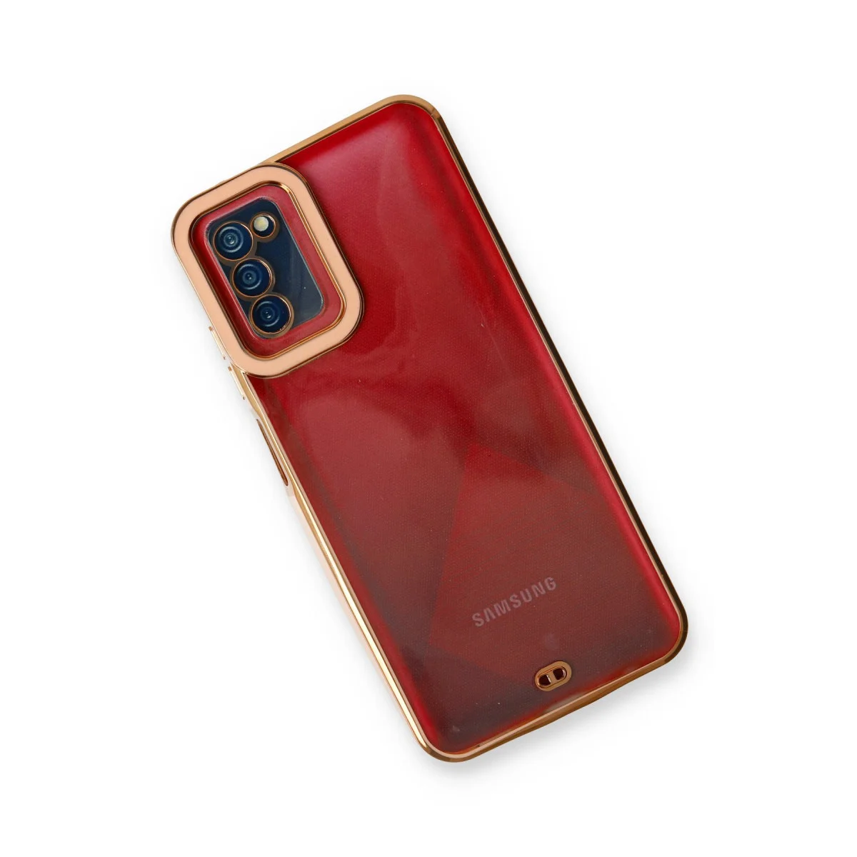 Galaxy A03S Kılıf Liva Lens Silikon - Rose