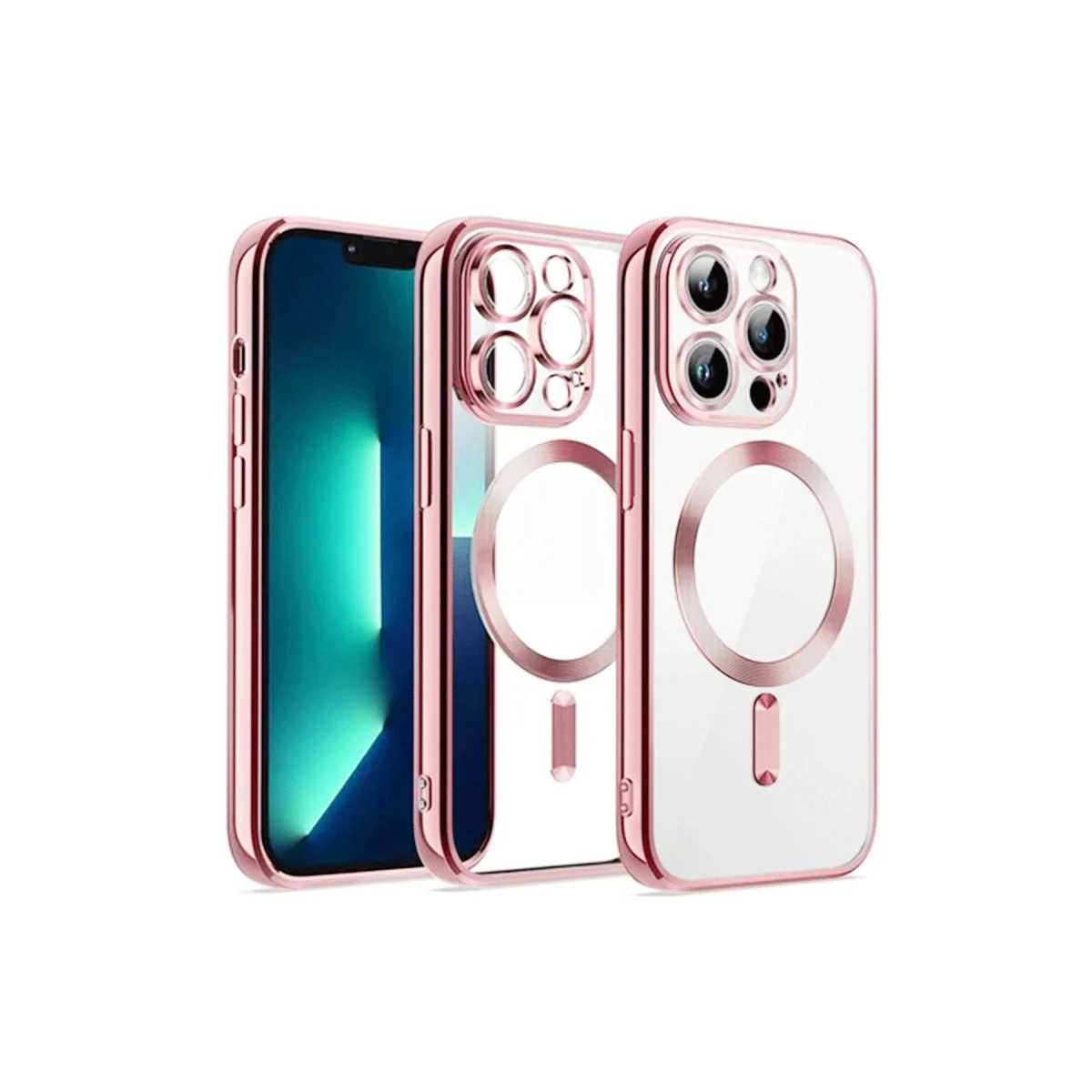 iPhone 12 Pro Kılıf Kross Magneticsafe Kapak - Rose