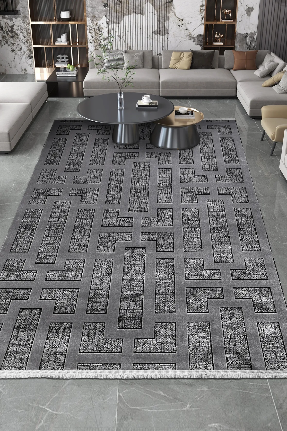 YoudayHomeCollection ROXSTONE Model Halı 100X400