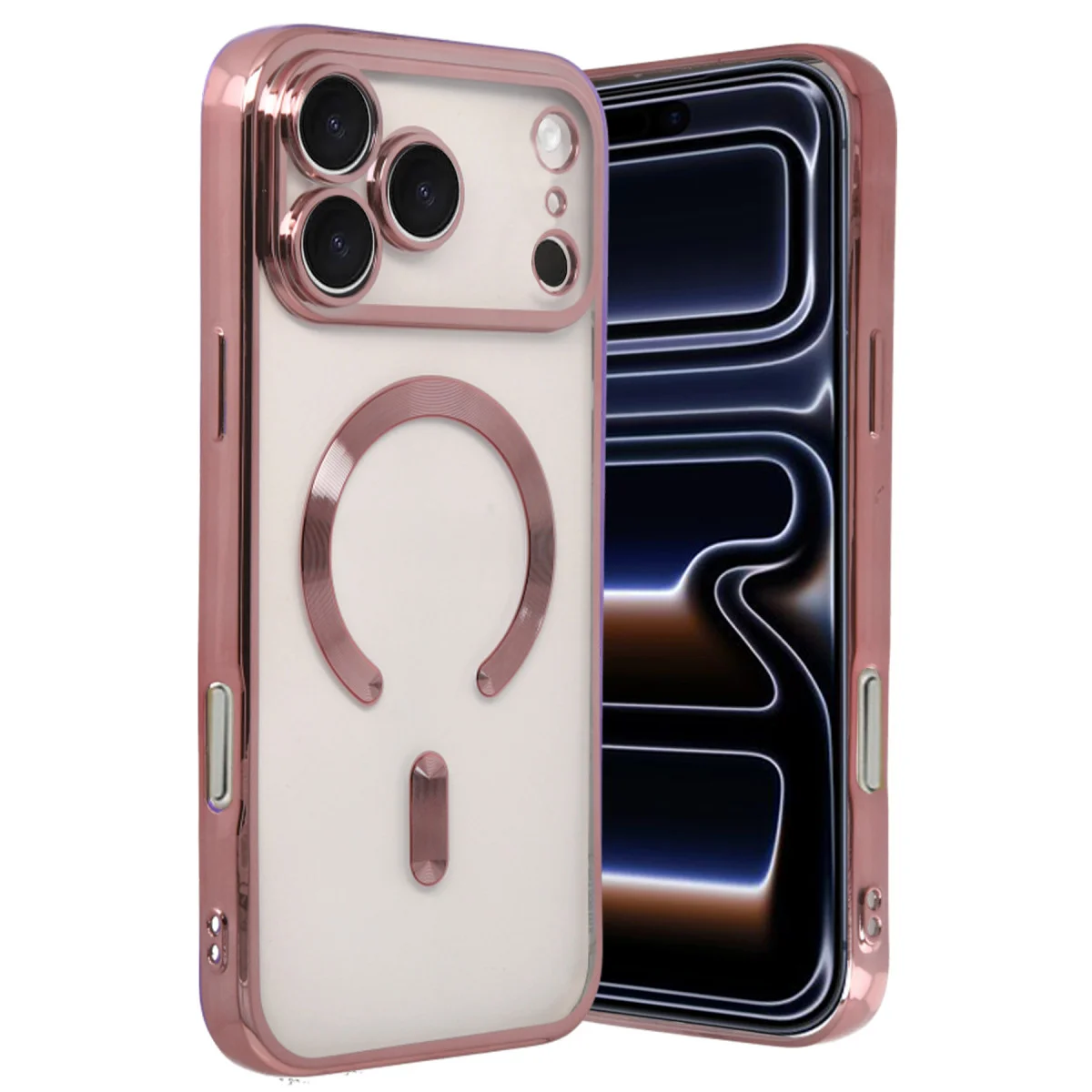 iPhone 17 Pro Kross Magneticsafe Kapak - Rose