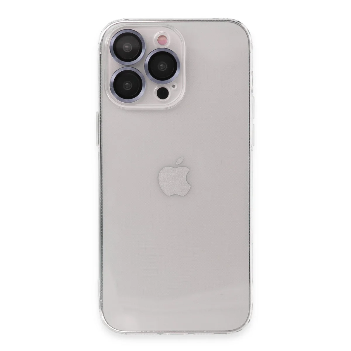 iPhone 13 Pro Max Kılıf Luko Lens Silikon - Sierra Blue