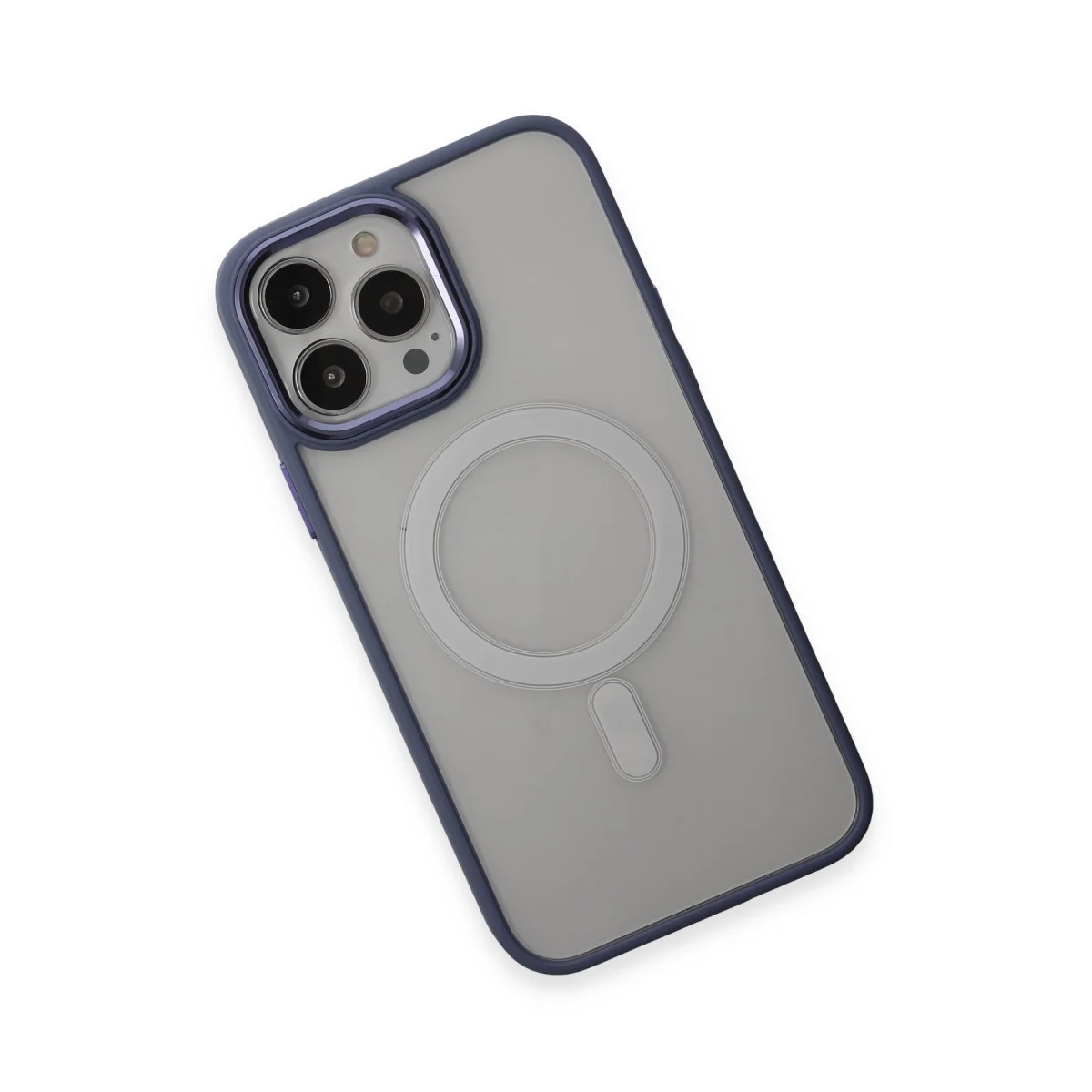 iPhone 15 Pro Max Kılıf Room Magneticsafe Silikon - Sierra Blue