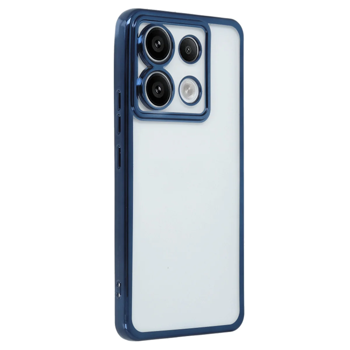 Redmi Note 13 Pro 5G Kılıf Razer Lensli Silikon - Sierra Blue