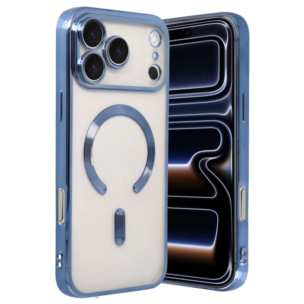 iPhone 17 Pro Max Kross Magneticsafe Kapak - Sierra Blue