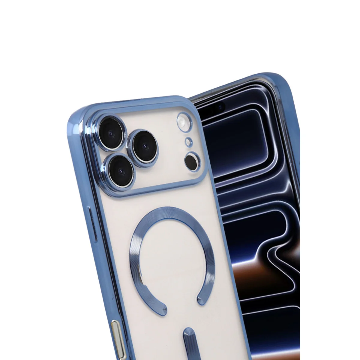 iPhone 17 Pro Max Kross Magneticsafe Kapak - Sierra Blue
