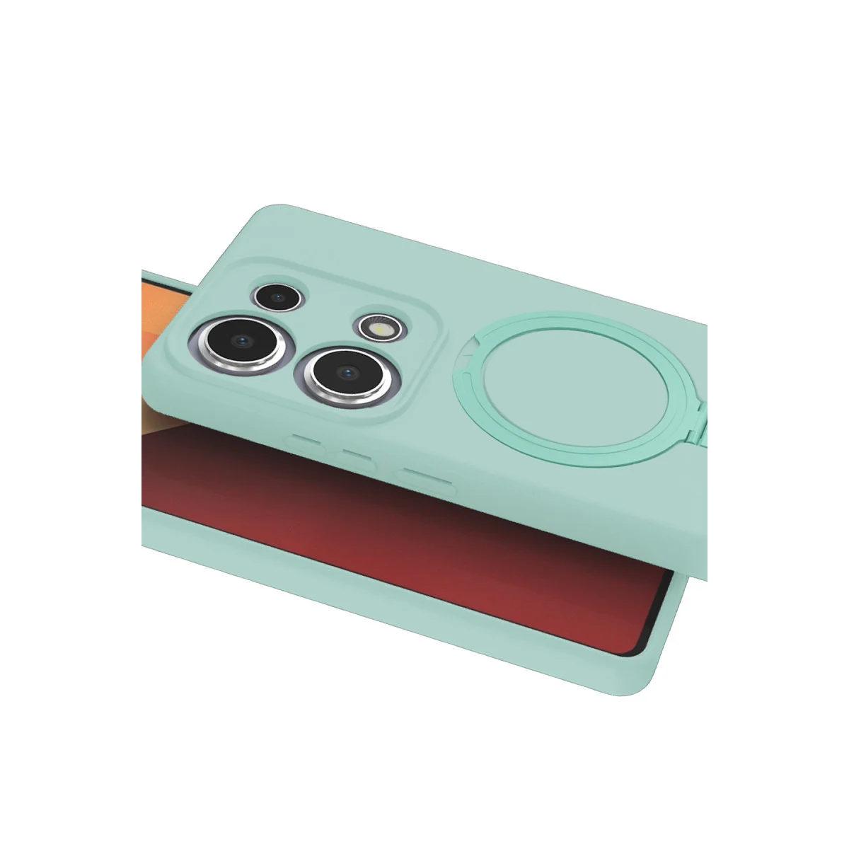 Redmi Note 13 Pro 4G Regal Magsafe Standlı Kapak - Su Yeşili