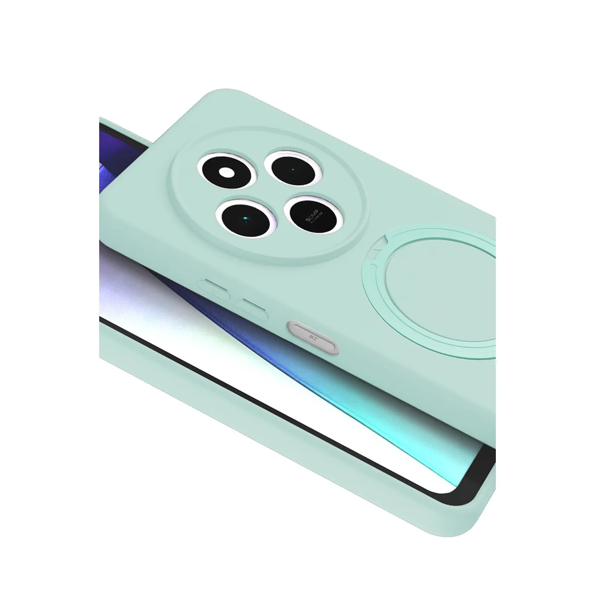Redmi 14C Regal Magsafe Standlı Kapak - Su Yeşili