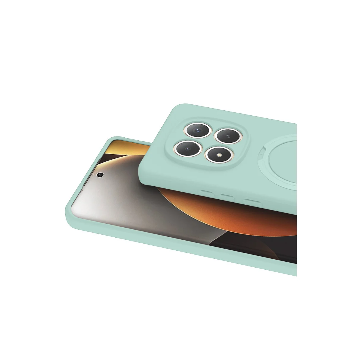 Redmi Note 15 Pro 5G Regal Magsafe Standlı Kapak - Su Yeşili