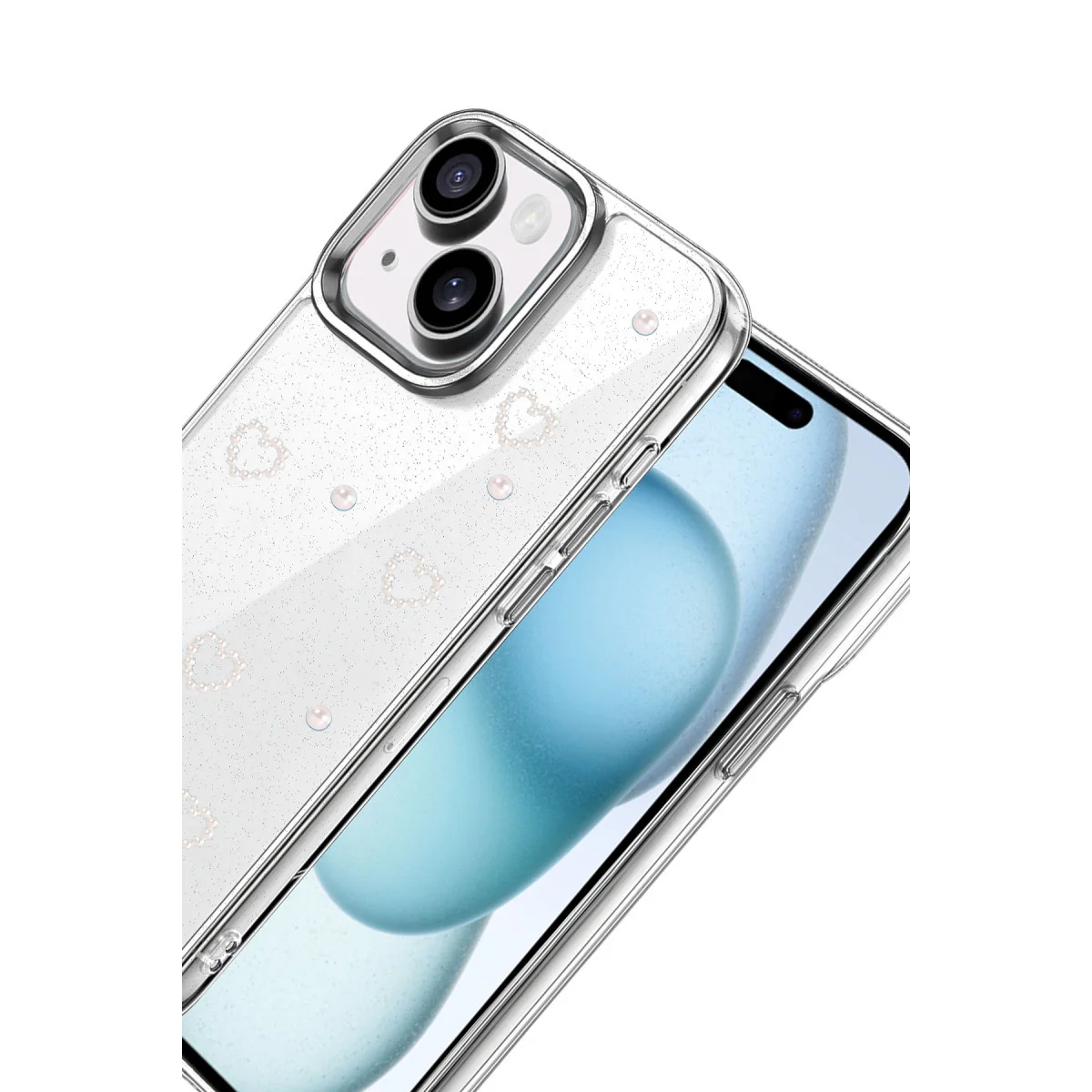 iPhone 15 Plus Fiyonk Desenli Kapak - Desen 10