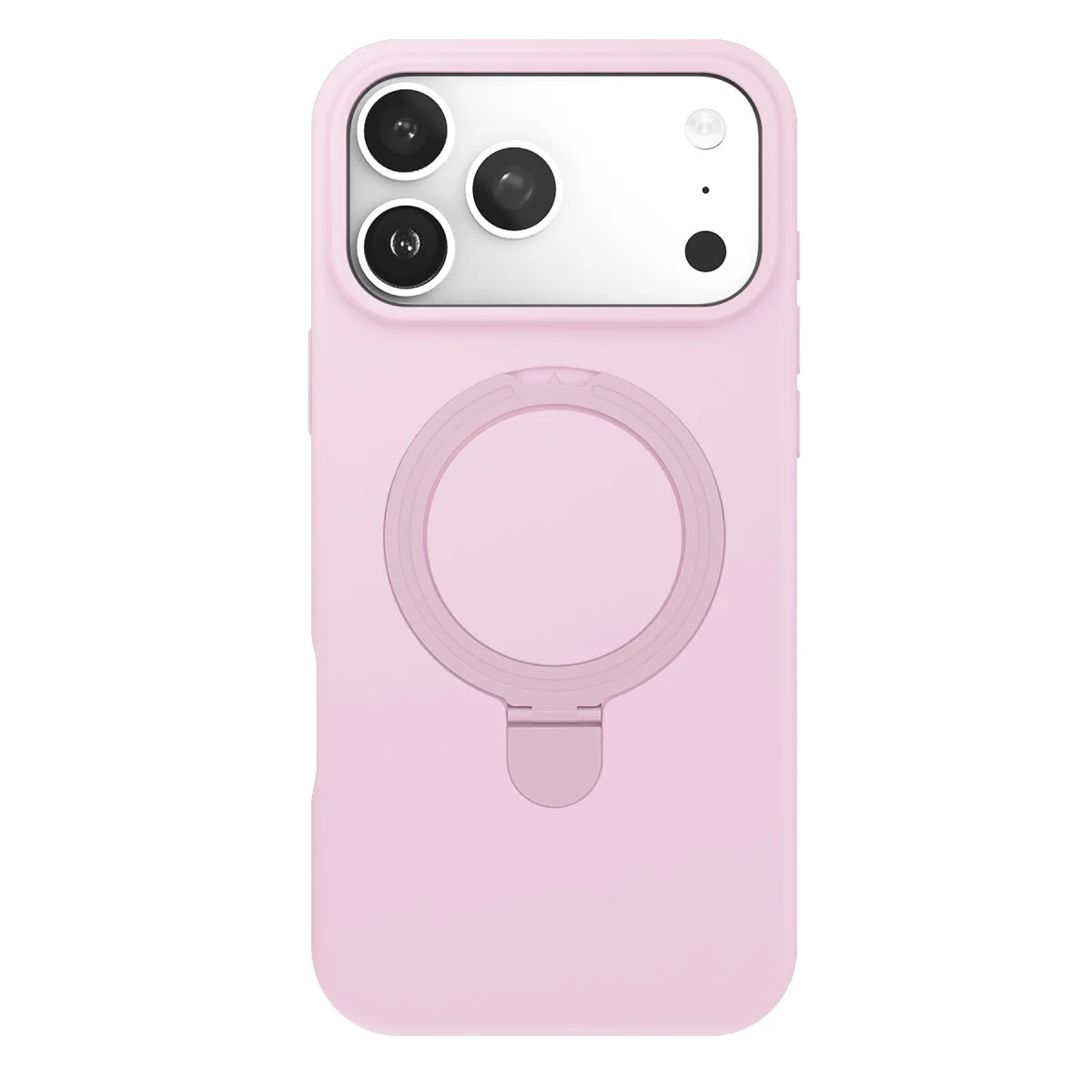 iPhone 17 Pro Regal Magsafe Standlı Kapak - Açık Pembe