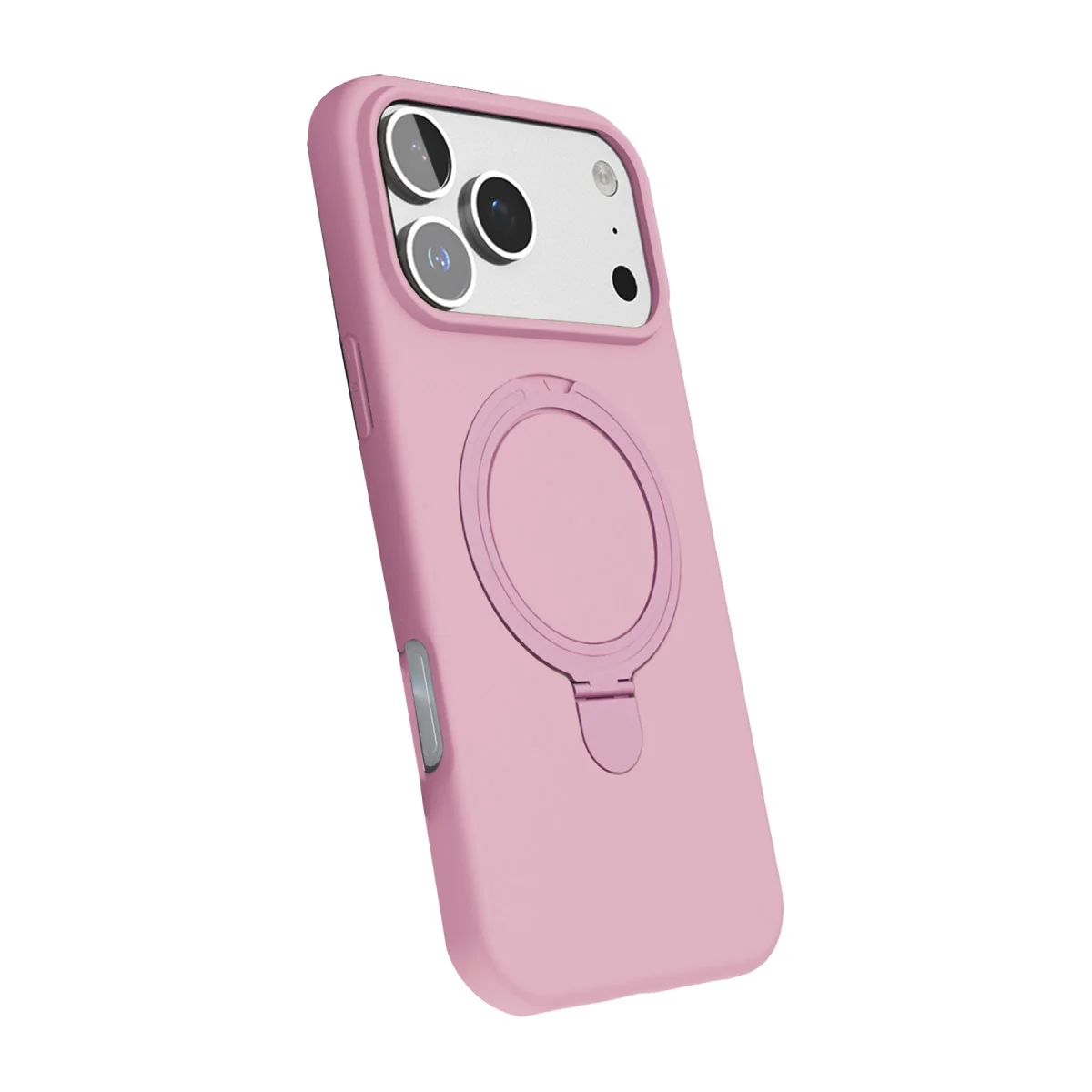 iPhone 17 Pro Regal Magsafe Standlı Kapak - Açık Pembe
