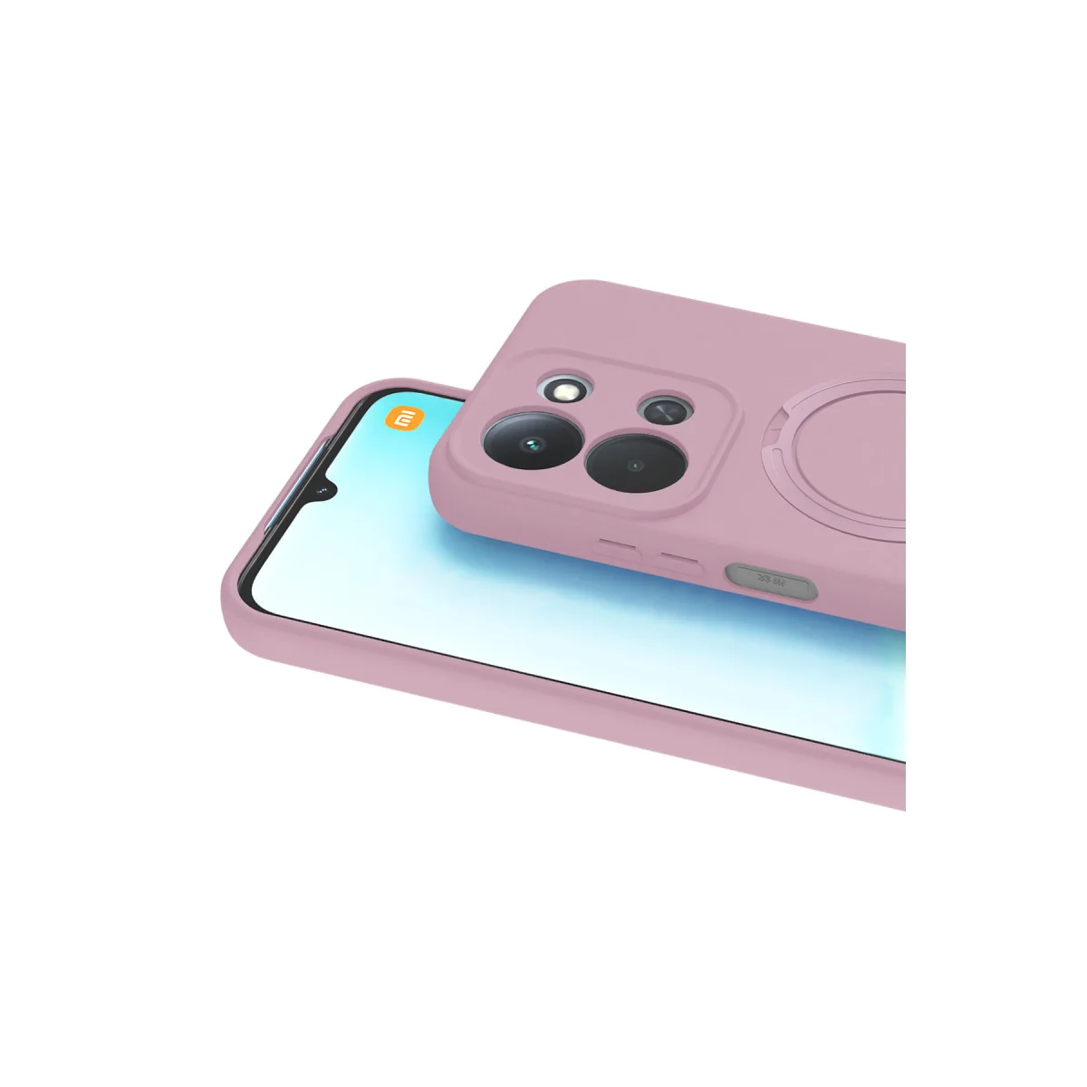 Redmi 15C 4G Regal Magsafe Standlı Kapak - Açık Pembe