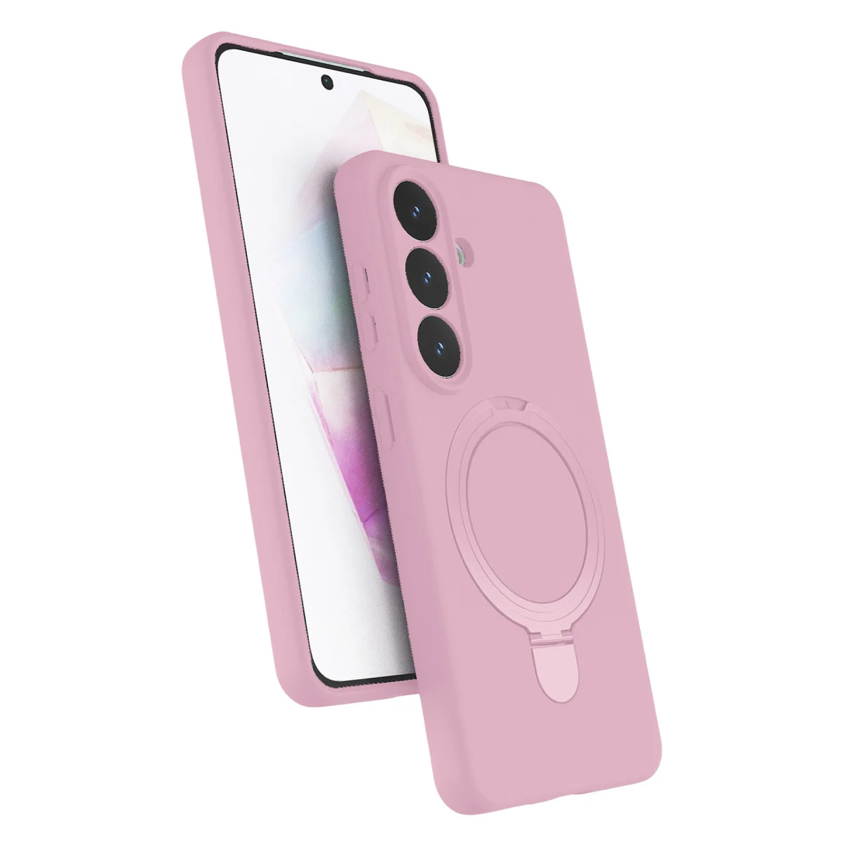 Galaxy S26 Regal Magsafe Standlı Kapak - Açık Pembe