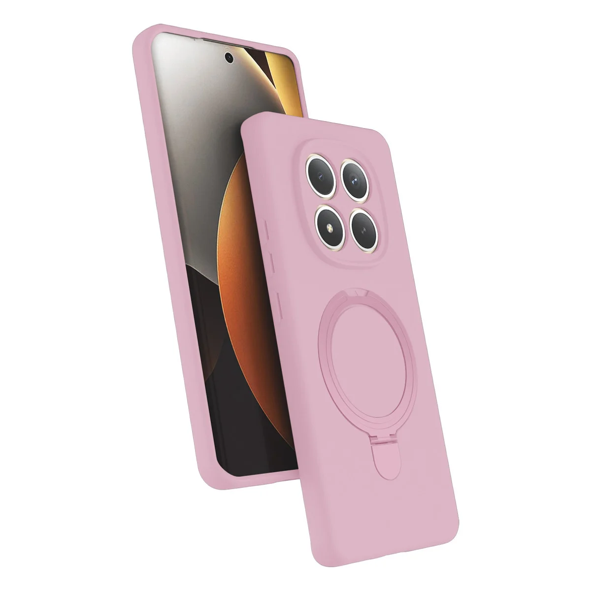 Redmi Note 15 Pro 4G Regal Magsafe Standlı Kapak - Açık Pembe