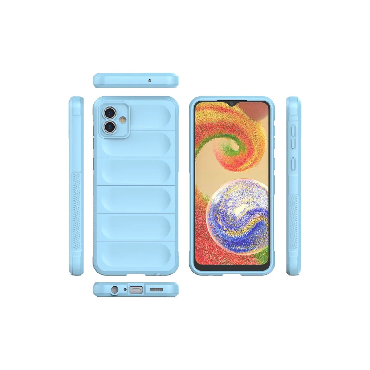 Galaxy A04E Kılıf Optimum Silikon - Sky Blue