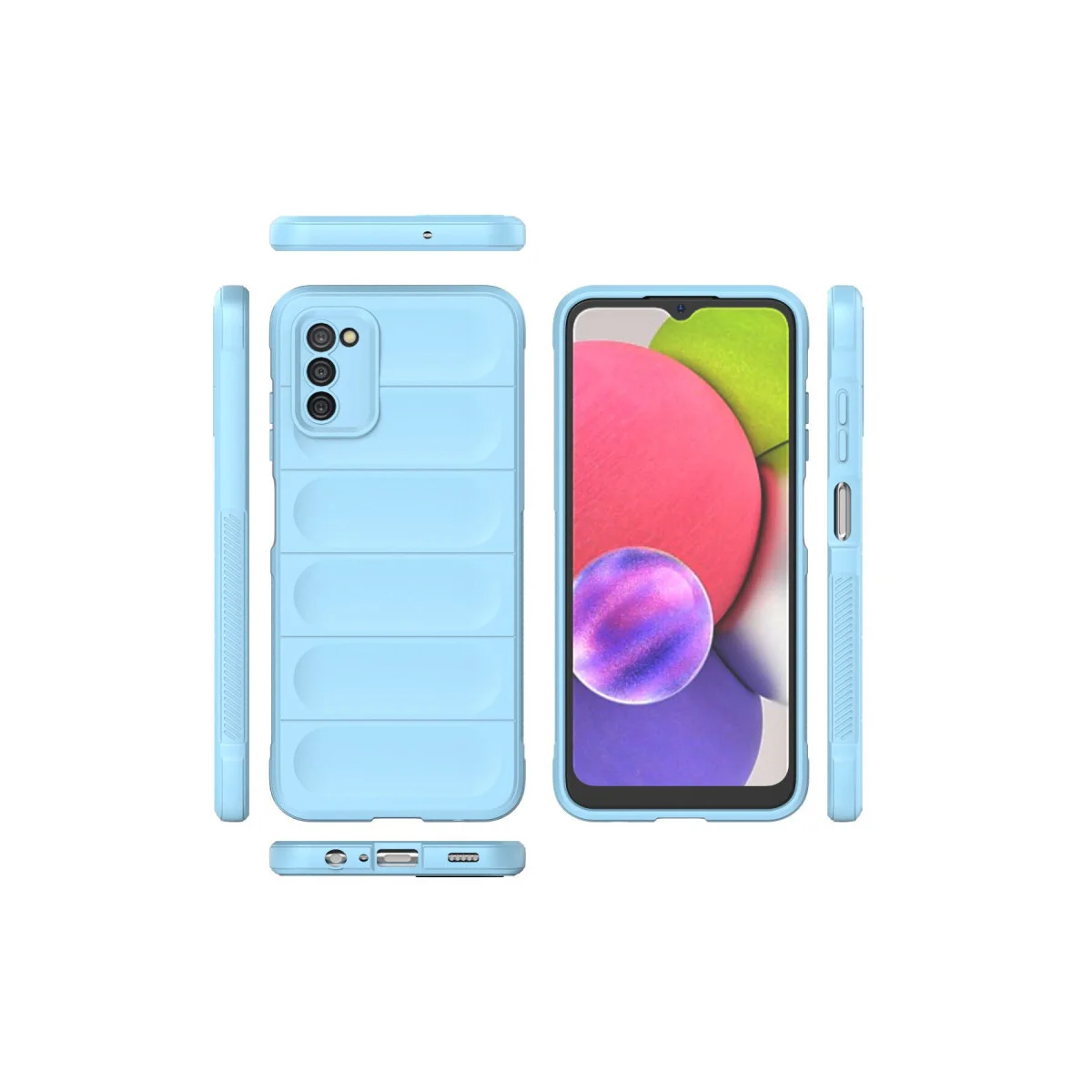 Galaxy A03S Kılıf Optimum Silikon - Sky Blue
