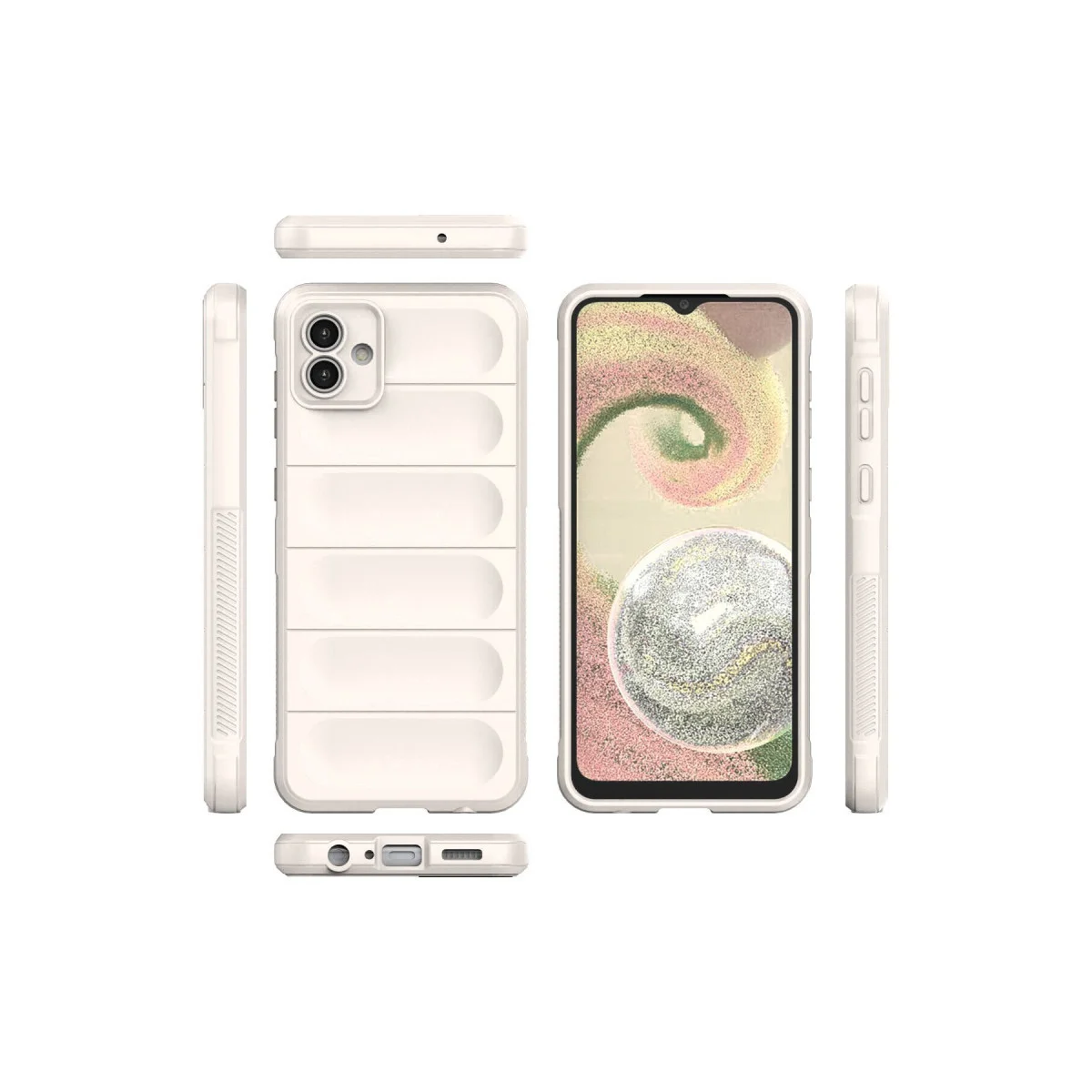Galaxy A04 Kılıf Optimum Silikon - Krem