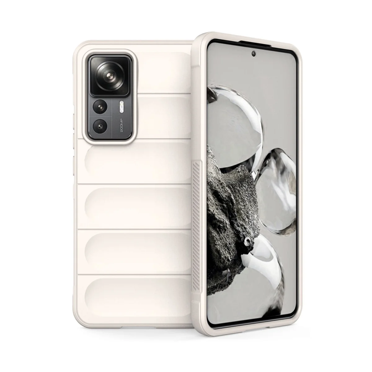 Mi 12T Pro Kılıf Optimum Silikon - Krem