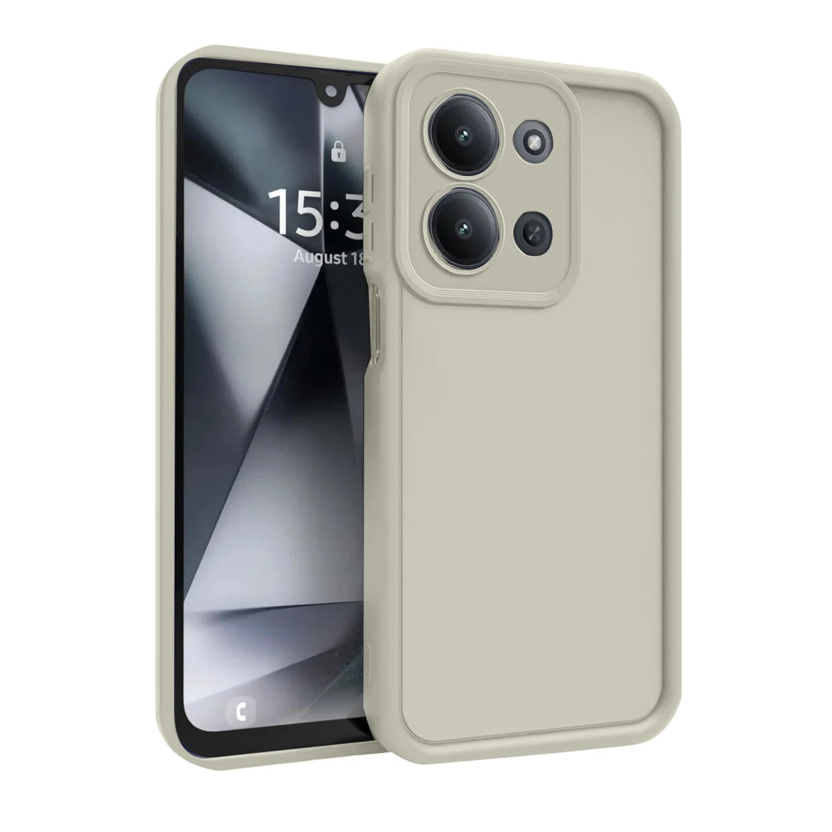 Redmi 15C 4G Viera Silikon - Krem