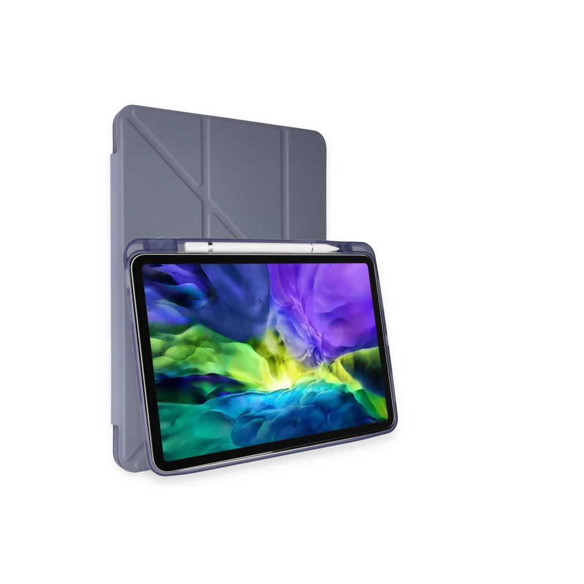 iPad Air 4 10.9 Kılıf Kalemlikli Mars Tablet Kılıfı - Lavender