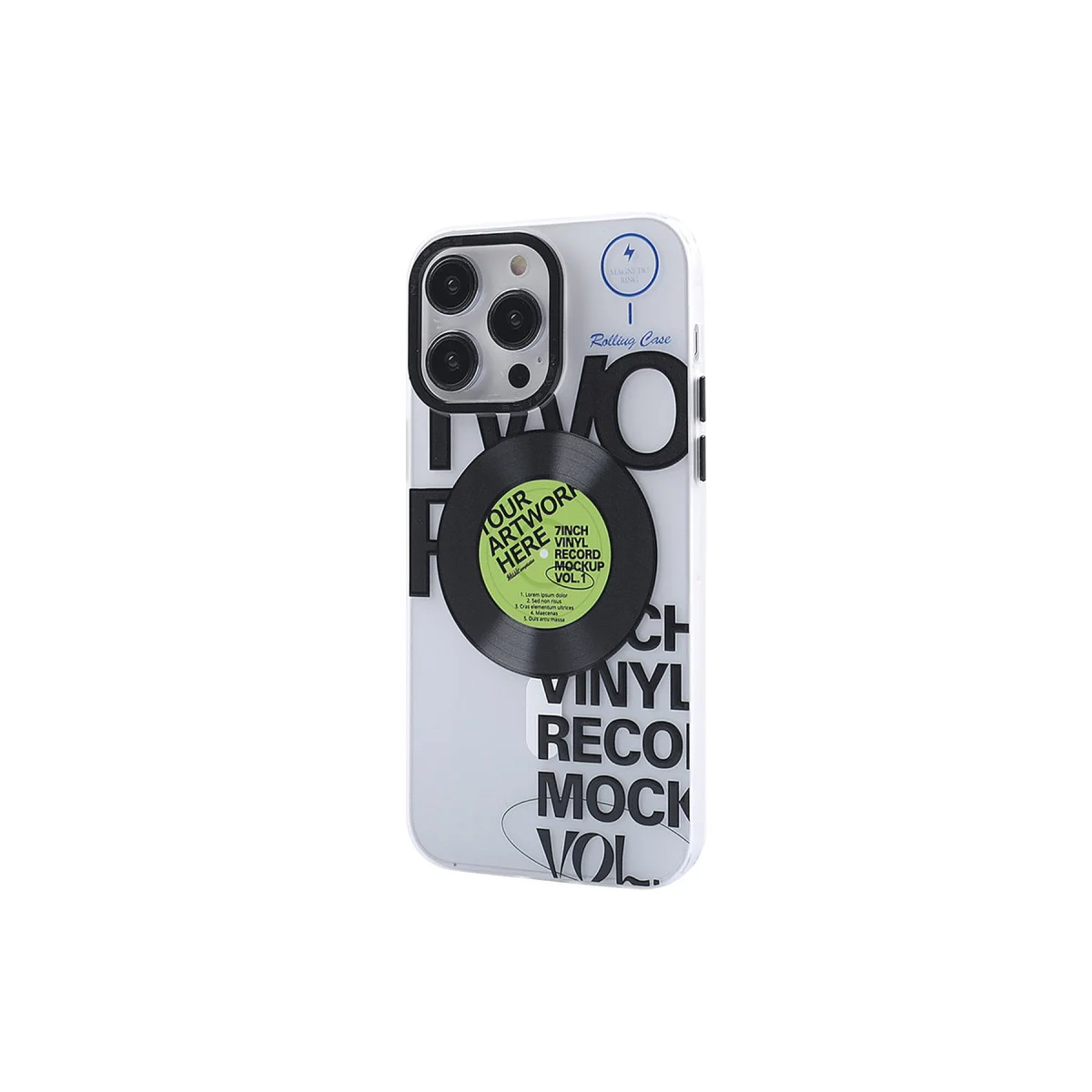 iPhone 12 Pro Max Kılıf Apollo Magneticsafe Desenli Kapak - Apollo Şeffaf - 5