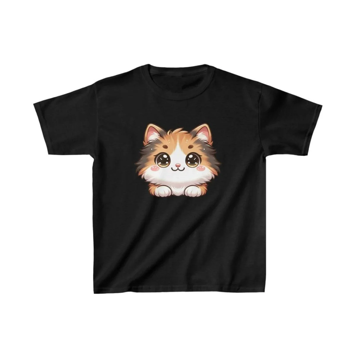 Unisex Çocuk Baskılı T-Shirt - Siyah