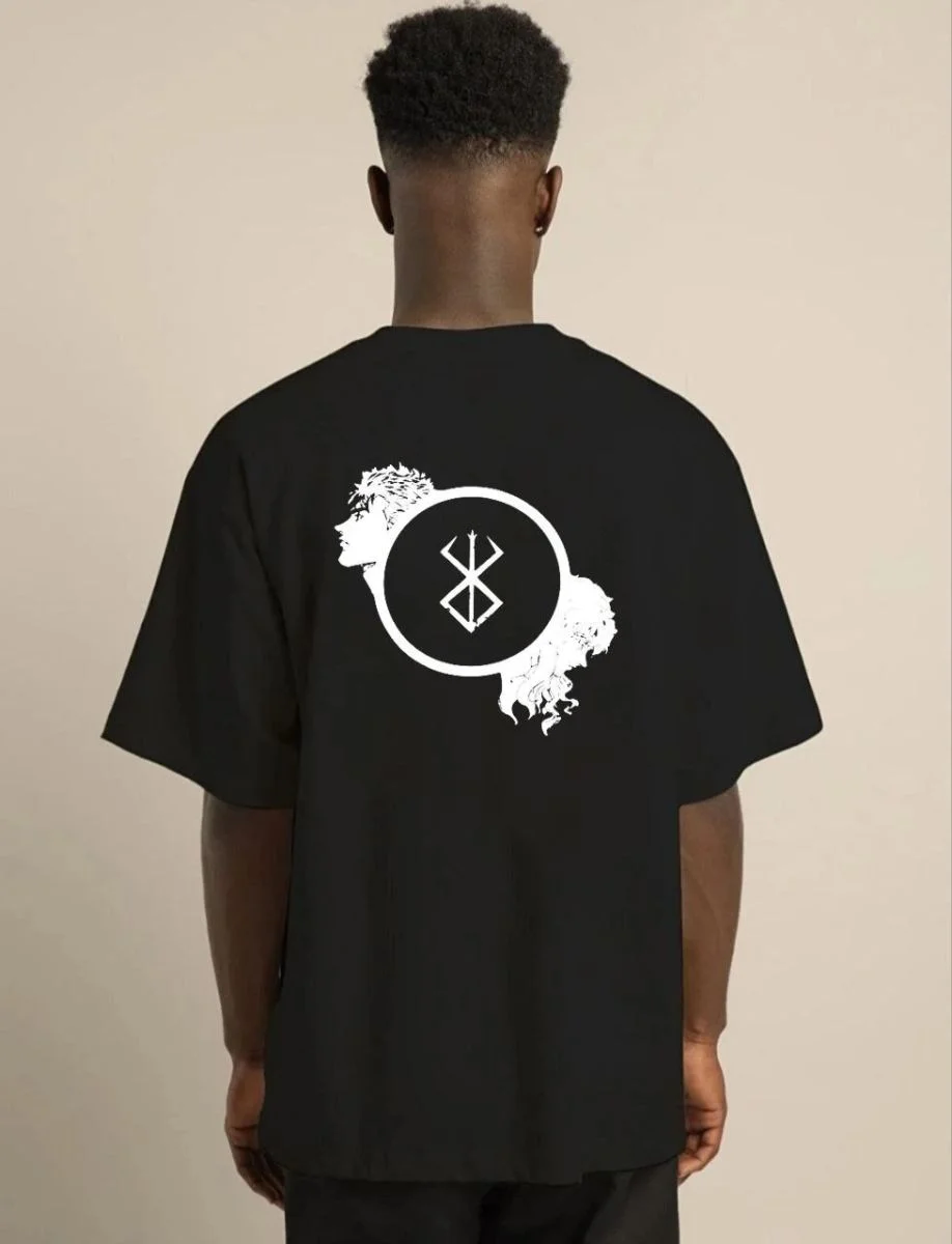Erkek Baskılı T-Shirt Kısa Kol Bisiklet Yaka Regular Fit Rahat Kalıp Günlük Tişört - Siyah