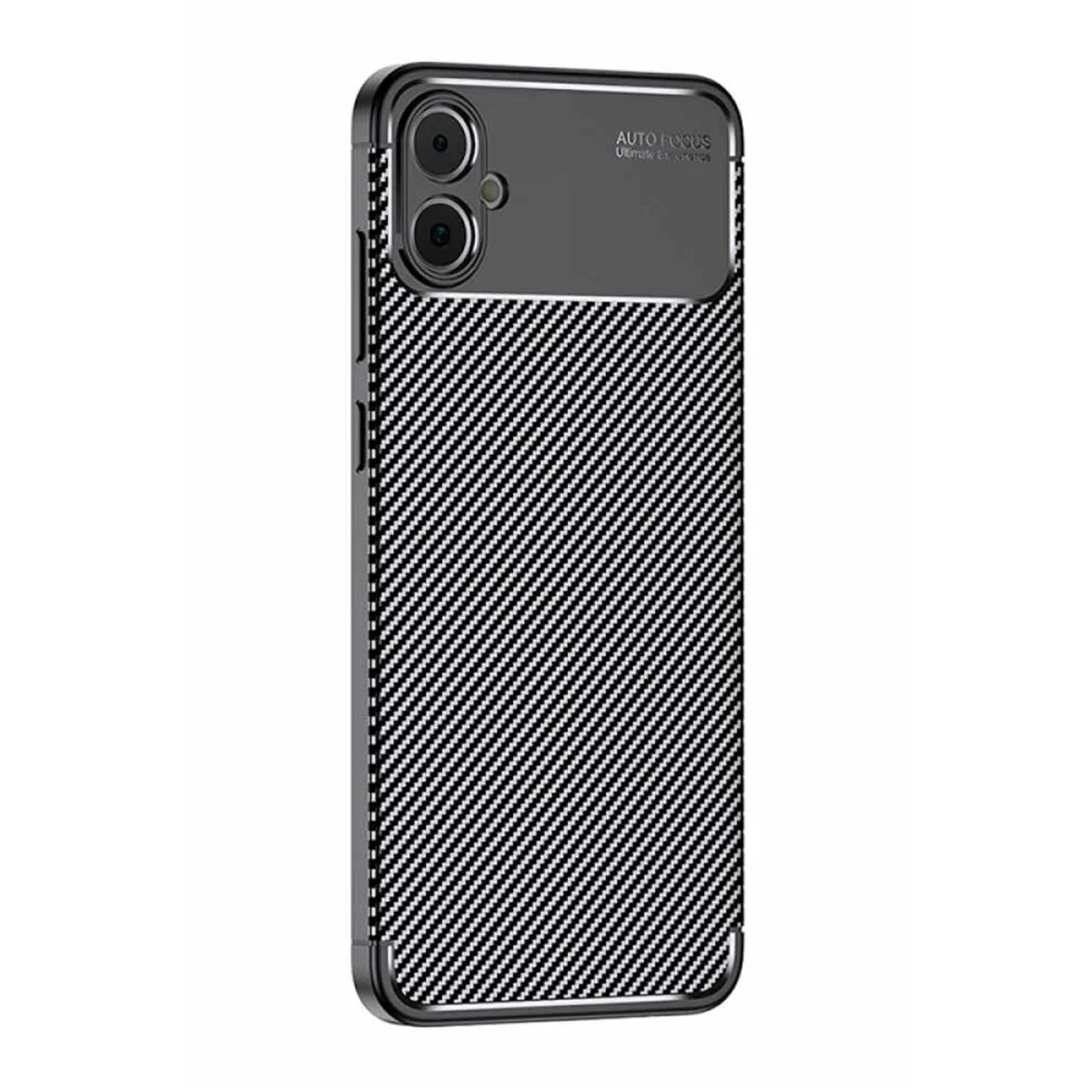 Galaxy A05 Kılıf Auto Focus Karbon Kapak - Siyah