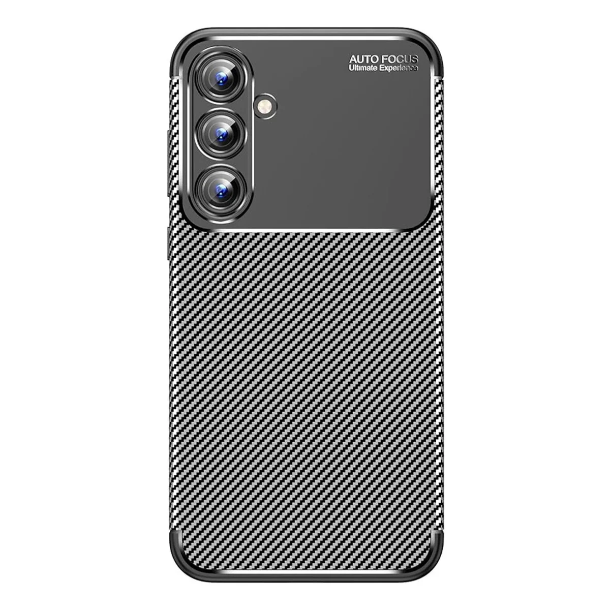 Galaxy A15 4G Kılıf Auto Focus Karbon Kapak - Siyah