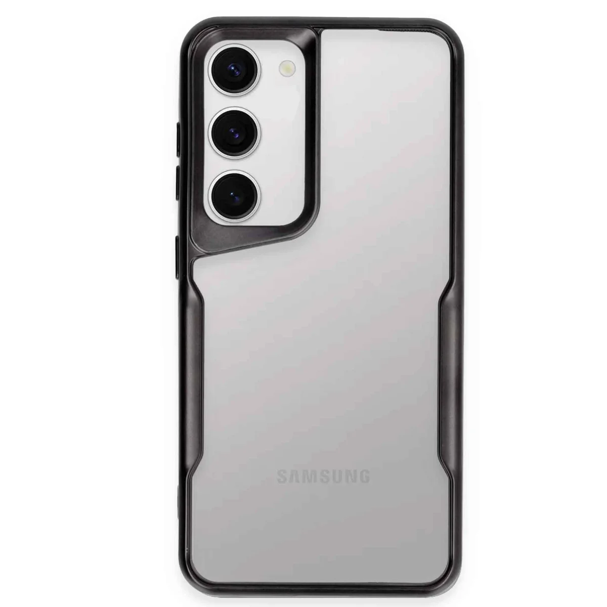 Galaxy S23 Kılıf Boyi Silikon Kapak - Siyah