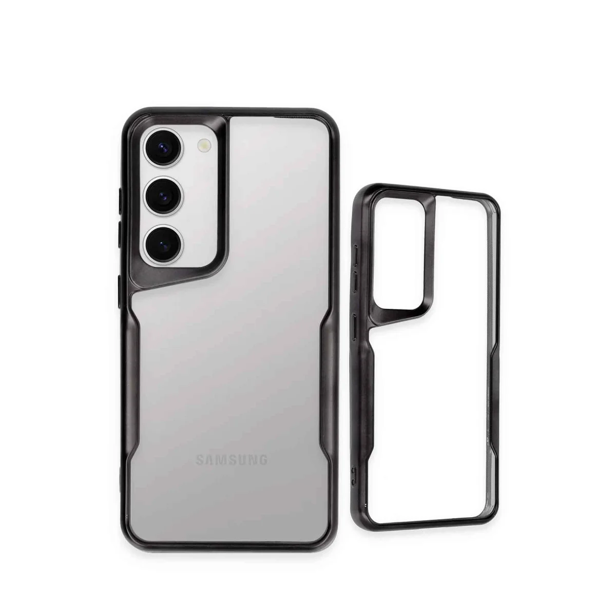 Galaxy S23 Kılıf Boyi Silikon Kapak - Siyah