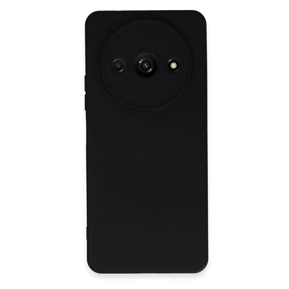 Redmi A3 4G Kılıf Nano içi Kadife Silikon - Siyah