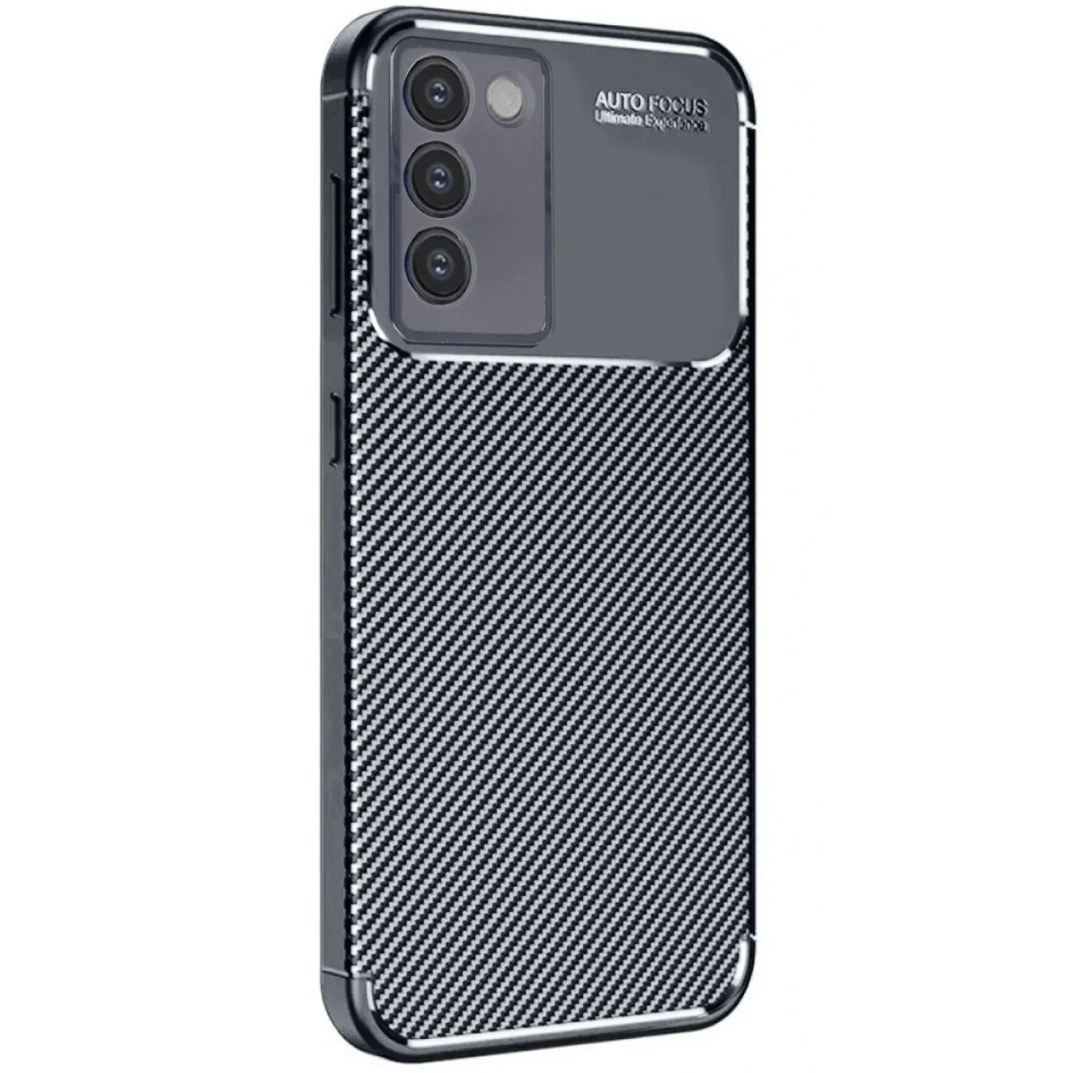 V30 Lite 4G Kılıf Auto Focus Karbon Kapak - Siyah