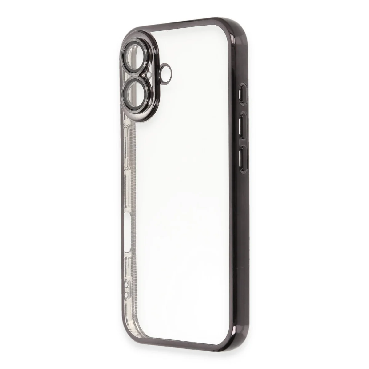 iPhone 16 Kılıf Razer Lensli Silikon - Siyah