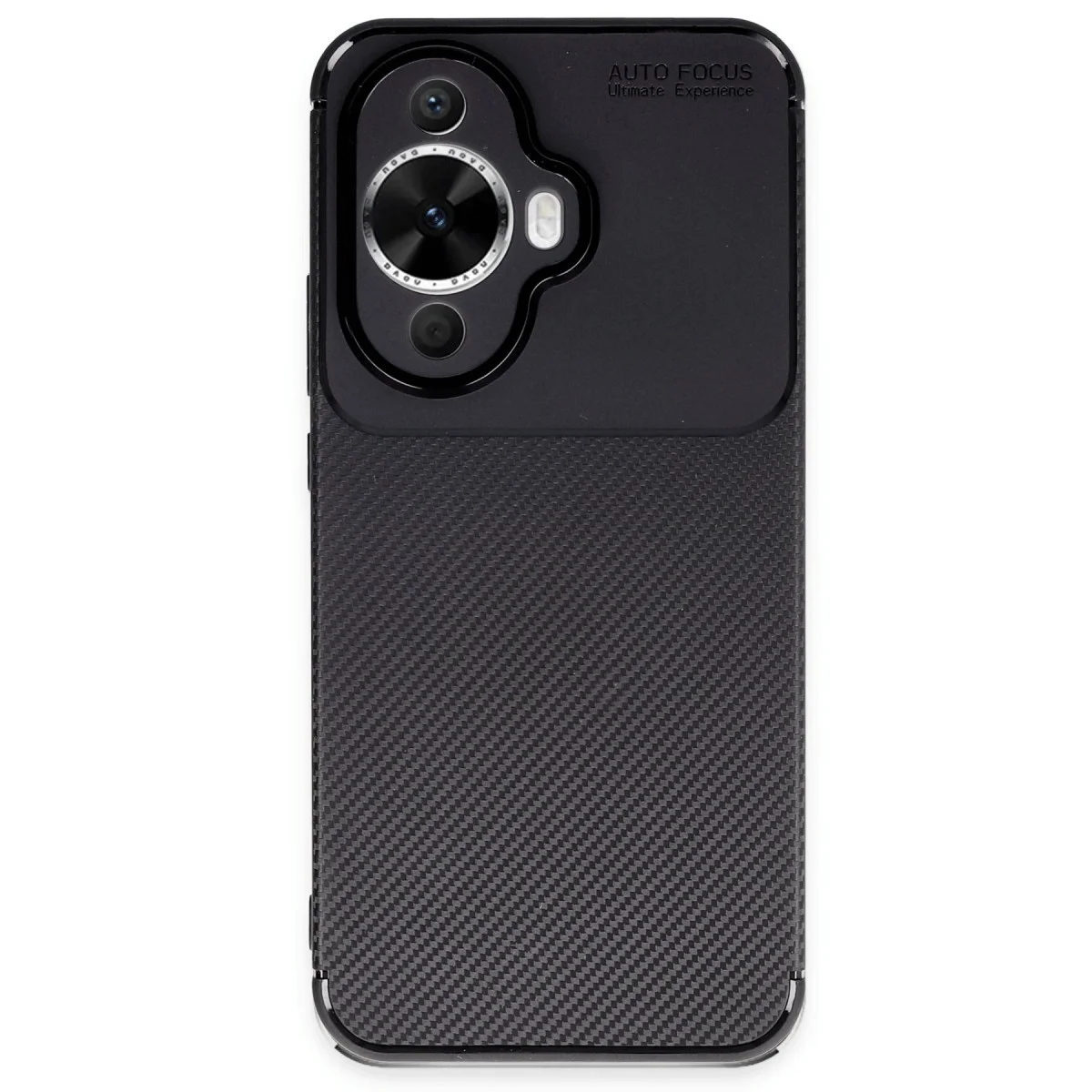 Nova 12S Kılıf Auto Focus Karbon Kapak - Siyah