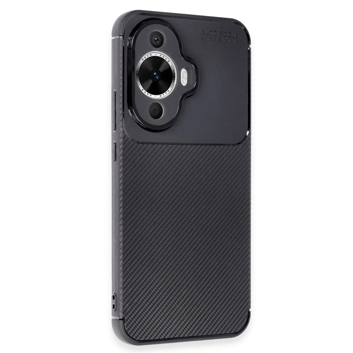 Nova 12S Kılıf Auto Focus Karbon Kapak - Siyah
