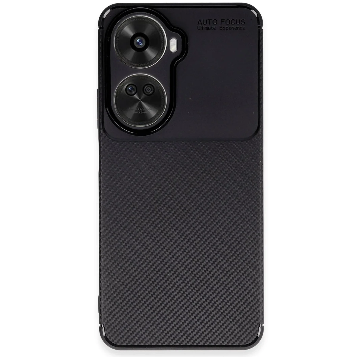 Nova 12 SE Kılıf Auto Focus Karbon Kapak - Siyah
