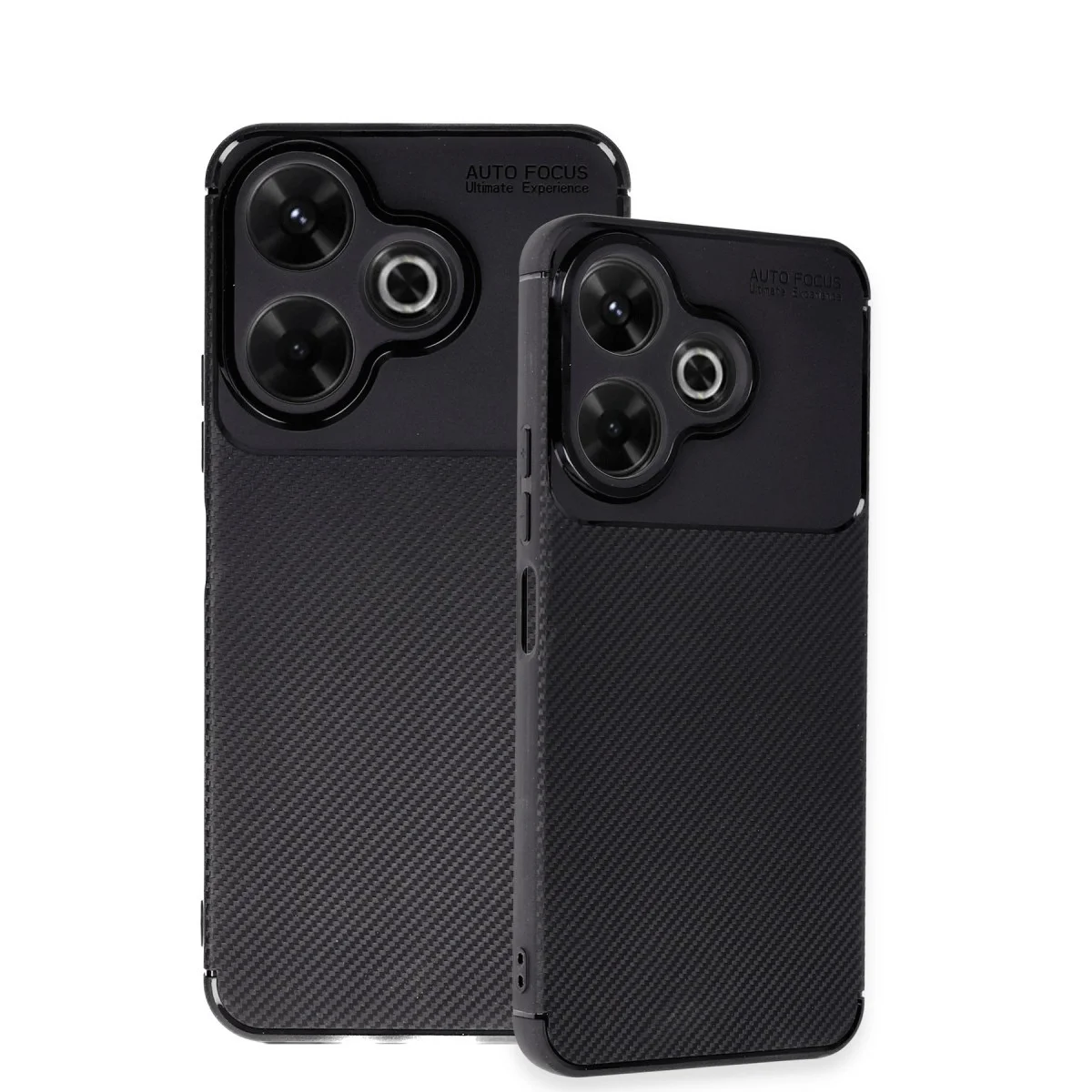Redmi 13 4G Kılıf Auto Focus Karbon Kapak - Siyah