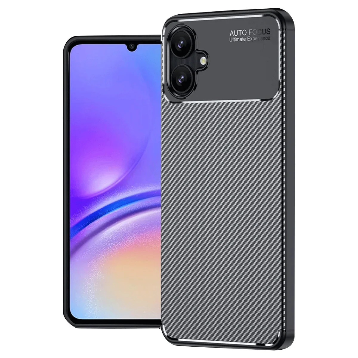 Galaxy A06 Kılıf Auto Focus Karbon Kapak - Siyah