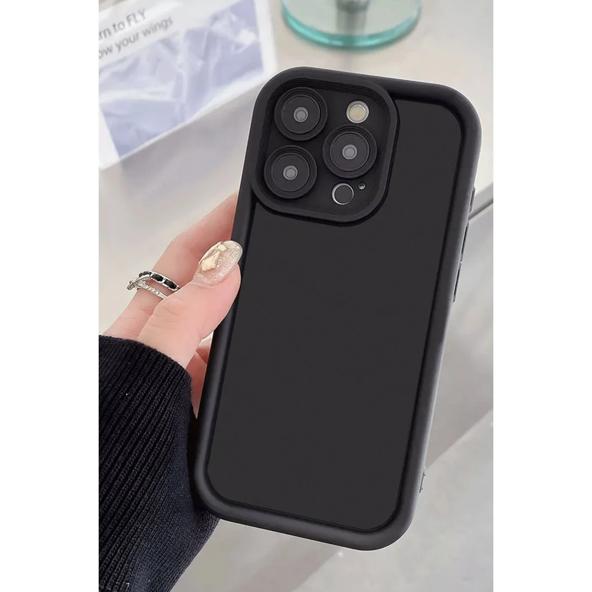 Galaxy A06 Kılıf Viera Silikon - Siyah