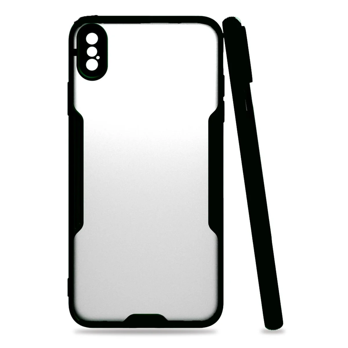 iPhone XS Max Kılıf Platin Silikon - Siyah