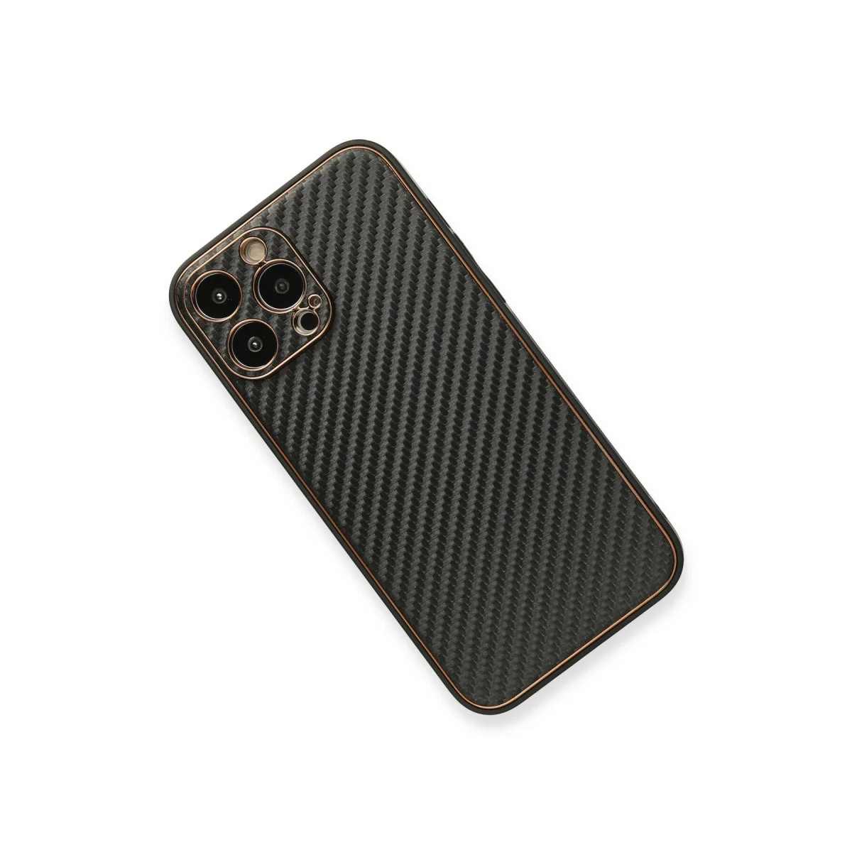 iPhone 13 Pro Kılıf Coco Karbon Silikon - Siyah