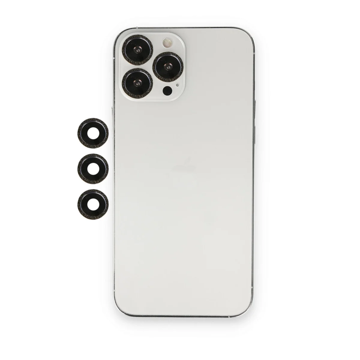 iPhone 12 Pro Shine Kamera Lens - Siyah