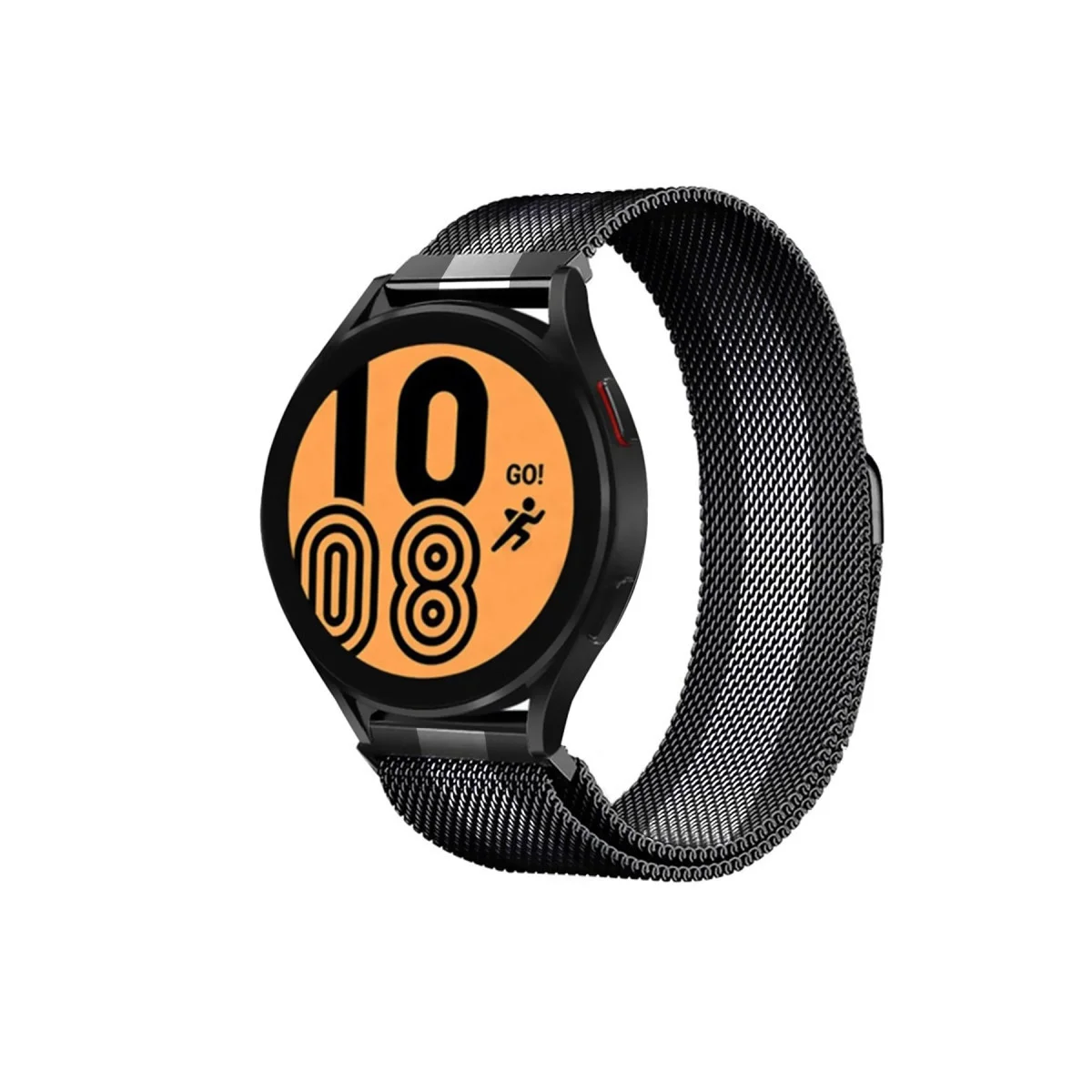 Galaxy Watch 4 Metal Mıknatıslı Kordon - Siyah-Beyaz
