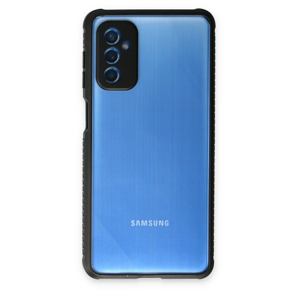 Galaxy M52 5G Kılıf Miami Şeffaf Silikon - Siyah