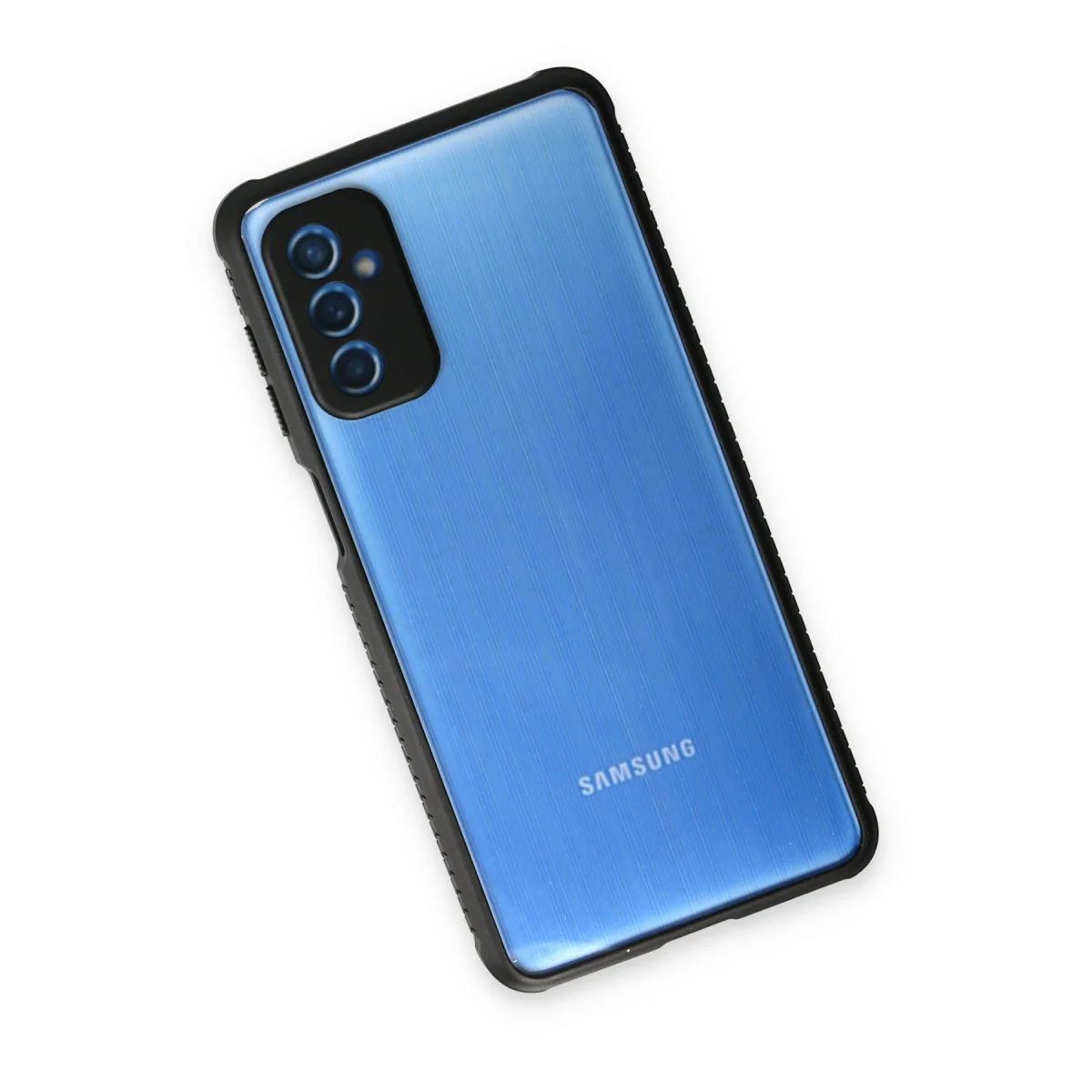 Galaxy M52 5G Kılıf Miami Şeffaf Silikon - Siyah